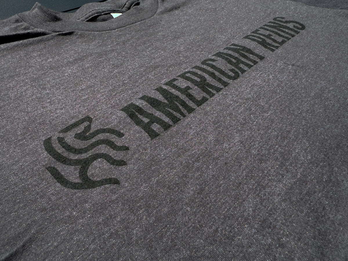 American Reins Unisex Tee Shirt - Heather Charcoal