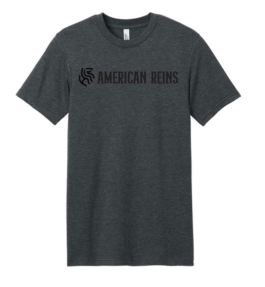 American Reins Unisex Tee Shirt - Heather Charcoal