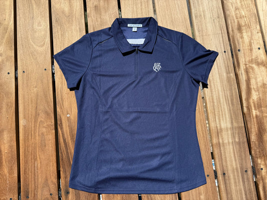 American Reins Women's Quarter Zip Up Polo Shirt