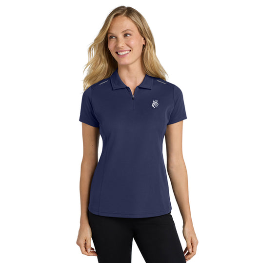 American Reins Women's Quarter Zip Up Polo Shirt