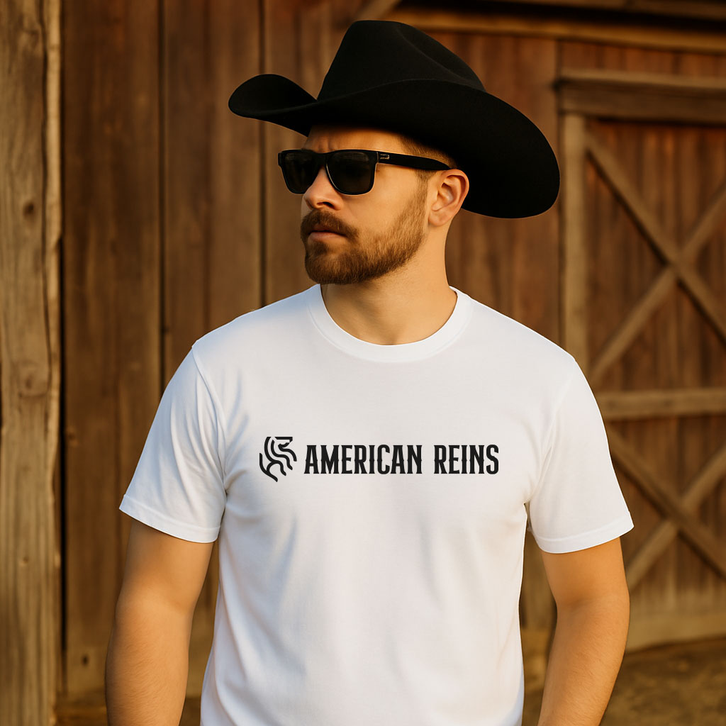 American Reins Unisex Tee Shirt - White
